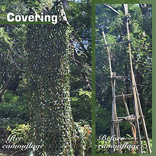Camo Netting Camouflage Mesh 5ft x 65.6ft Bulk Roll for Hunting & Outdoor Use - Woodland Pattern