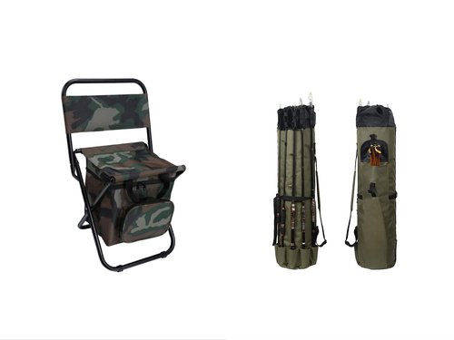 LEADALLWAY Fishing Chair with Cooler Bag and Fishing Chair with Cooler Bag