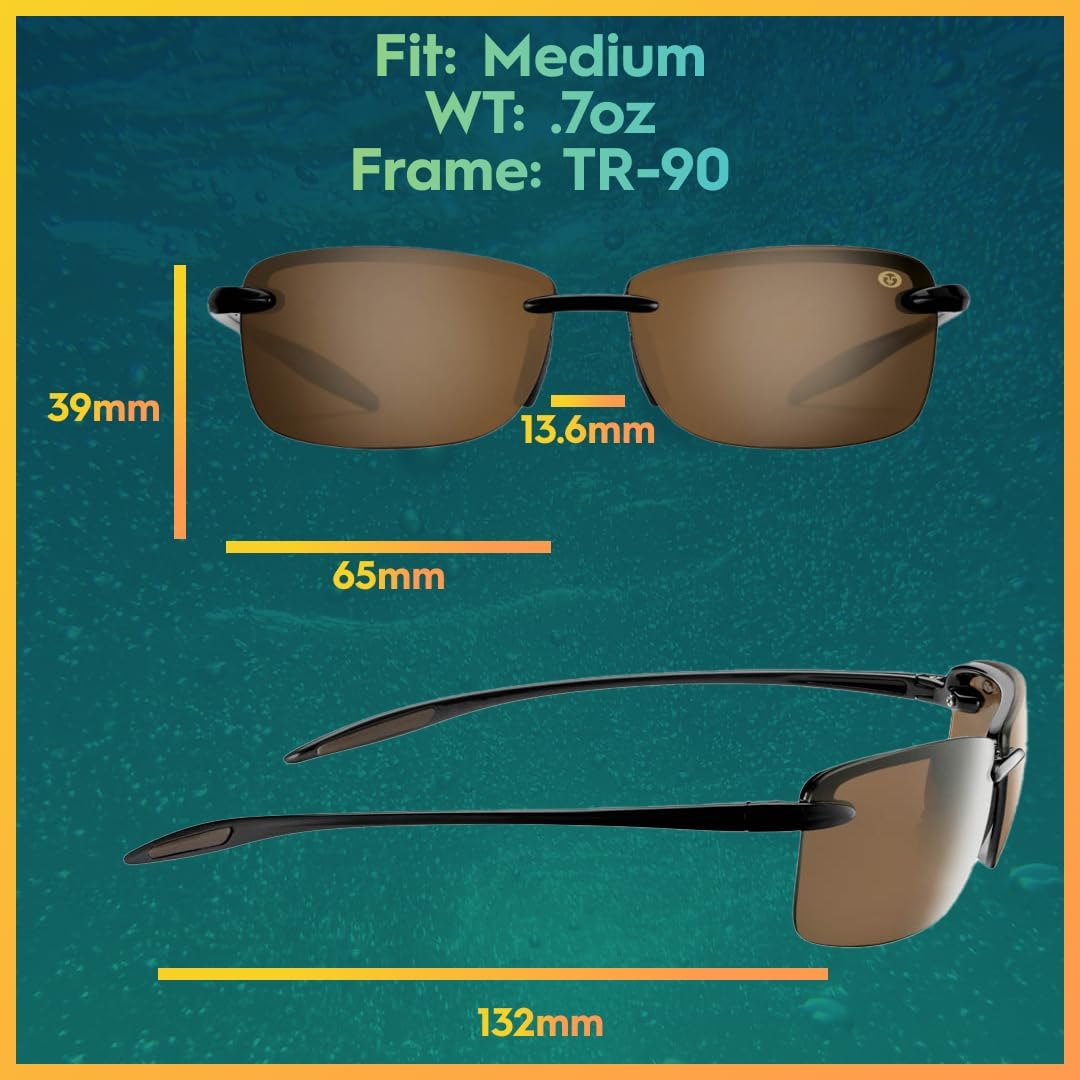 Polarized Fishing Sunglasses with AcuTint UV Blocker - Flying Fisherman Cali