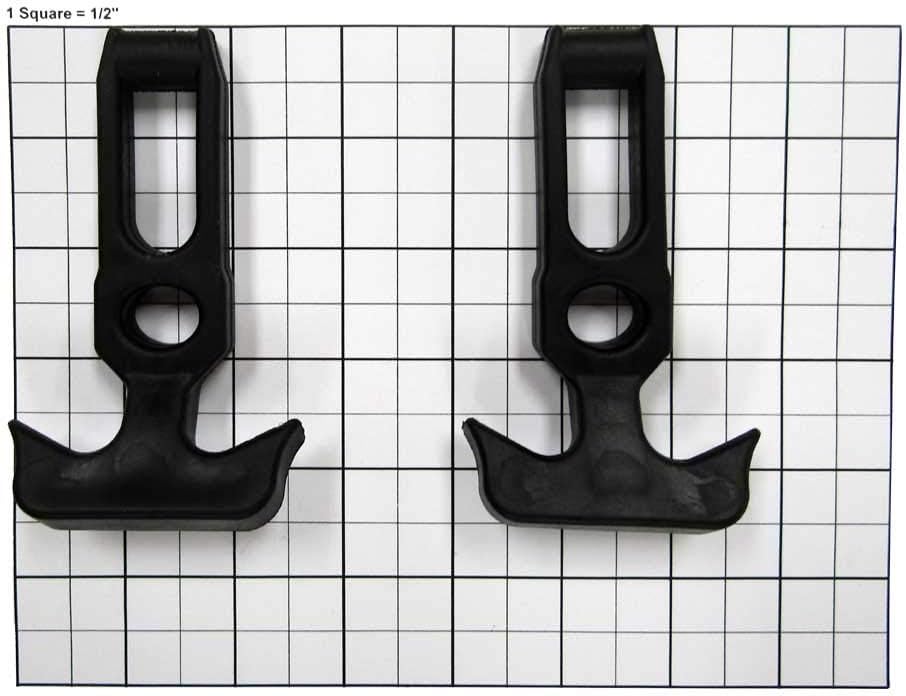 Molded Cooler Latch Rubber T-Handle Set of Two