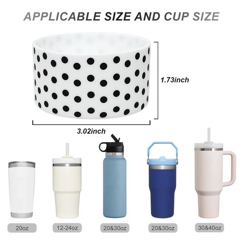 mpmpssss 2 Pcs Protective Silicone Boot Cover 12oz-40oz for Stanley Tumbler, Hydro Flask, Owala, Yeti, Simple Modern, Iron Flask Tumbler Accessories, Stanley Quencher Accessories.