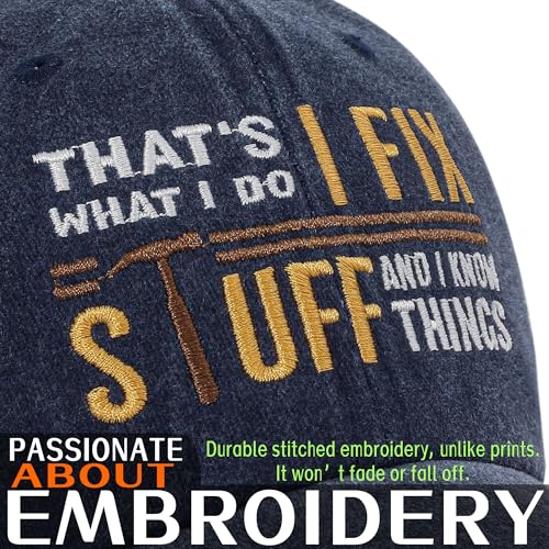 2-Pack Adjustable Baseball Caps for Men and Women - Black and Blue