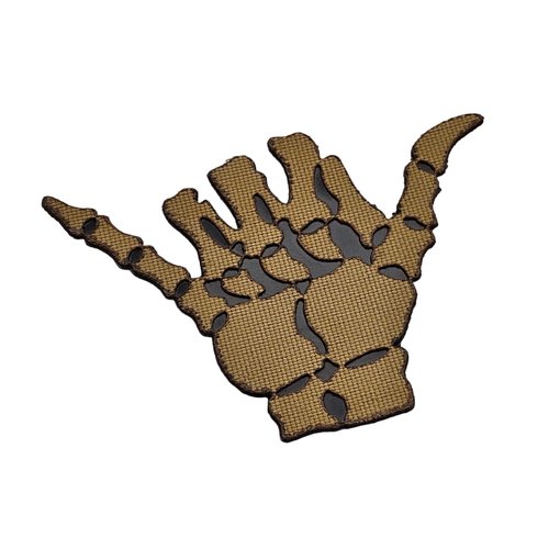 Shaka Hang Loose Lasercut Patch Morale [Coyote Tan]