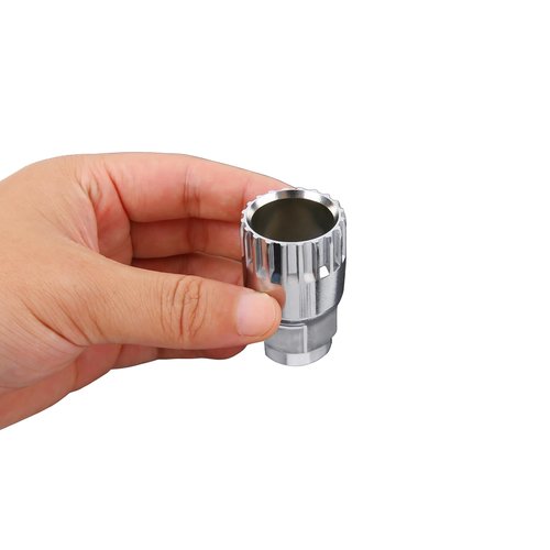 YCeru Bike Bicycle Bottom Bracket Removal Tool Standard 20-Tooth Tool for Shimano Octalink ISIS Splined FSA LP VP Bottom Brackets(2 Pack, Silver)