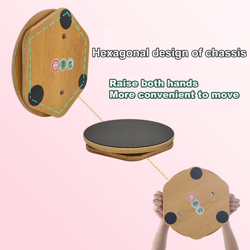 Mirotuz Ab Twister Board for Exercise,12 inch Waist Twisting Disc,Wood Waist Twisting Disc,Full Body Toning Workout,for Slimming and Strengthening Abdominal & Stomach Exercise Equipment