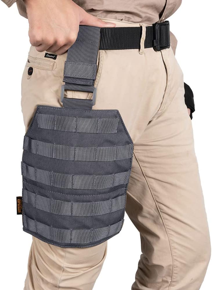 EXCELLENT ELITE SPANKER Tactical MOLLE Drop Leg Platform Universal Drop Leg Panel with Adjustable Belt & Thigh Straps
