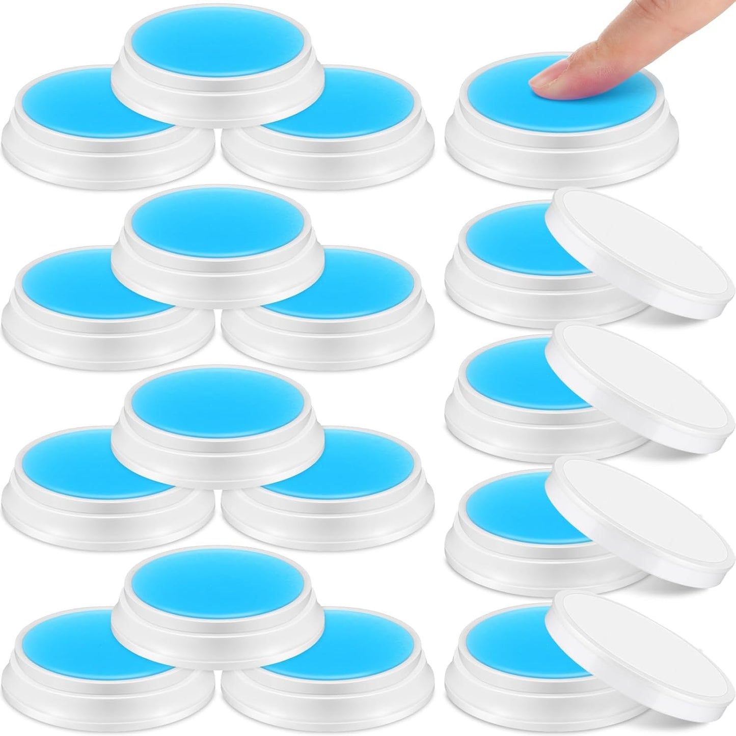 Zubebe 24 Pcs Finger Moistener for Paper Pink Money Counting Wax Non Slip Fingertip Moisturizer Long Lasting Wet Finger Pad for Office to Grip Bills Document Counting Collating Sorting 0.35 oz