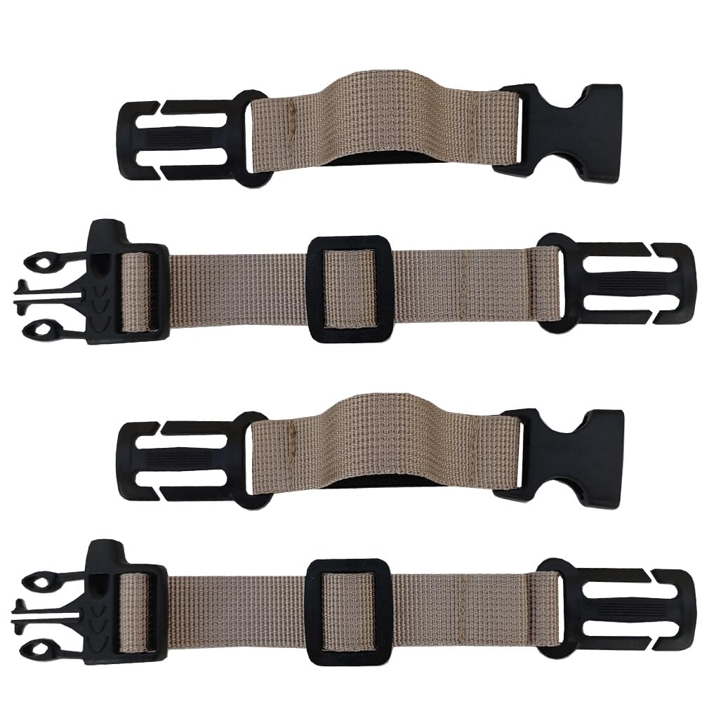 HDHYK 2 Pack Backpack Chest Strap Nylon 3/4 Inch Webbing Chest Belt-Backpack Sternum Strap Suitable for Webbing on The Backpack up to1in (Khaki)
