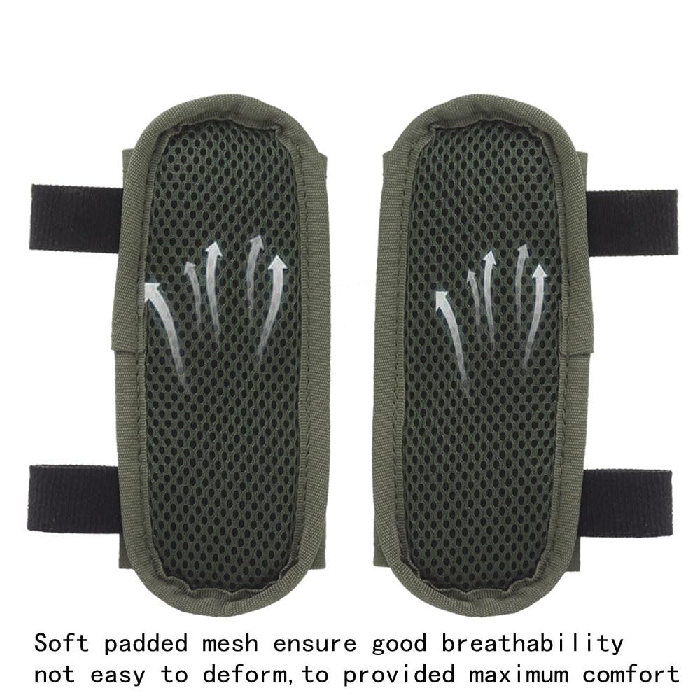 Hdlsina 2 Pack Tactical Vest Shoulder Pads Breathable Universal Shoulder Strap Pad for JPC Tactical Vest (Green)