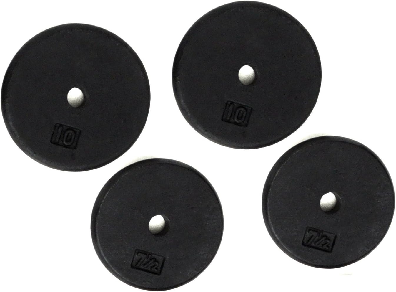Ader Standard 1" Hole Cast Iron Weight Plate-Black