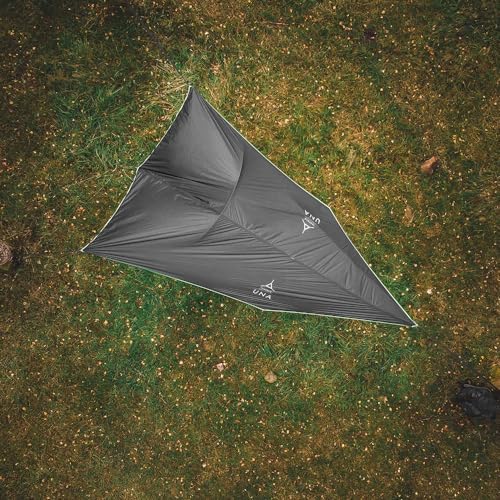 Tentsile UNA V3 Solo Tree Tent Hammock, 1-Person Capacity, Anti-Roll System, Ratchet and Straps Included, Portable Tree House Shelter, Designed in The UK (Dark Grey)