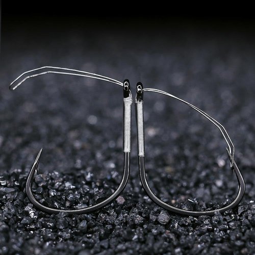 Weedless Wacky Rig Hooks Bass Fishing Hooks for Wacky Rigging Worm Lure (2/0 25-Pack)