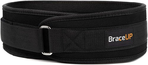 BraceUP Weight Lifting Belt for Men and Women – 4-inch Wide Weight Belt, for Weightlifting, Squat, Deadlift, Power Lifting, Gym Training, and Back Support