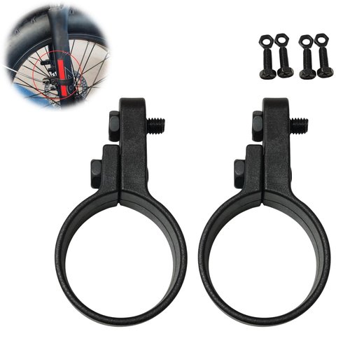 ZSYALY 2PCS Bike Fenders Frame/Fork Mounting Clamp Bracket Adapter Cycling Repair Parts 40mm Black