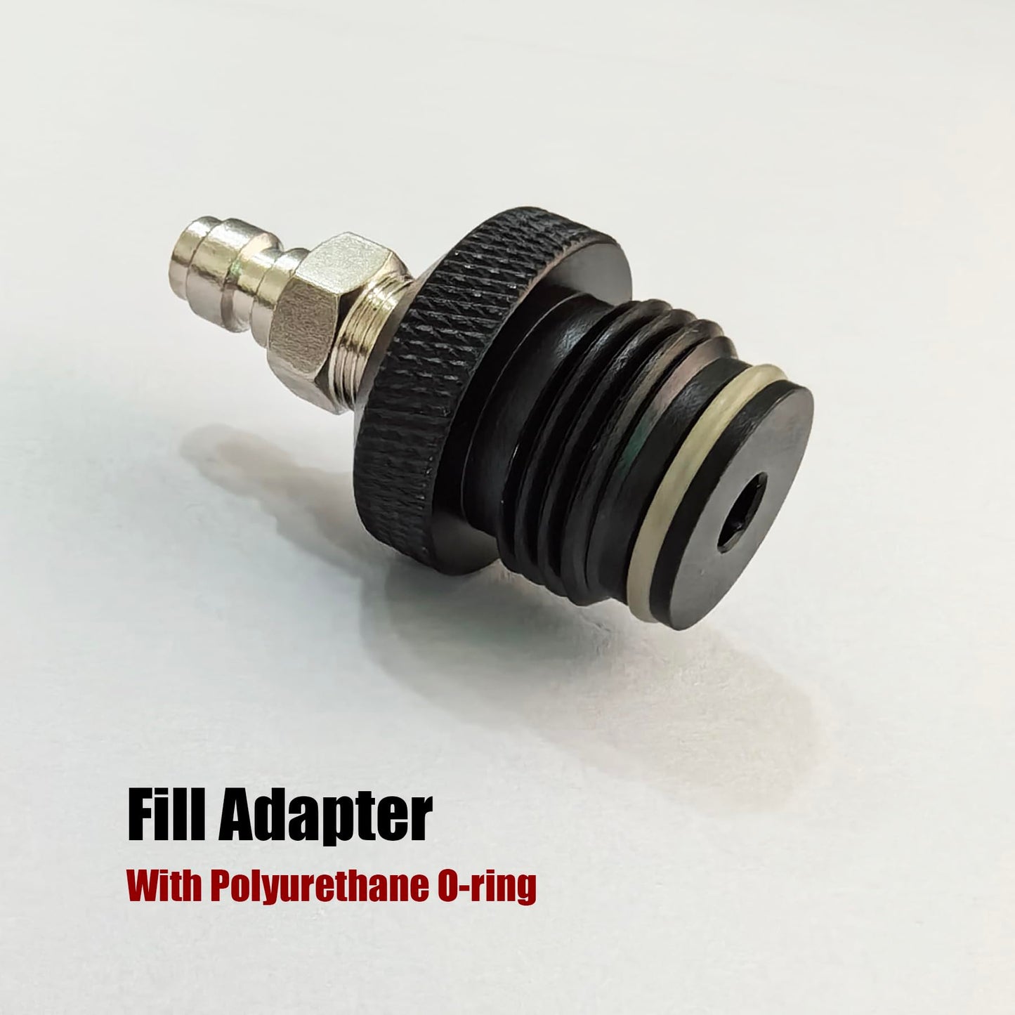 Aopkeo Paintball Gun Marker Remote Hose Coiled Line Stainless Steel Quick Disconnect 138inches with Slide Check 1500psi Gauge (Slide Check and Gauge)