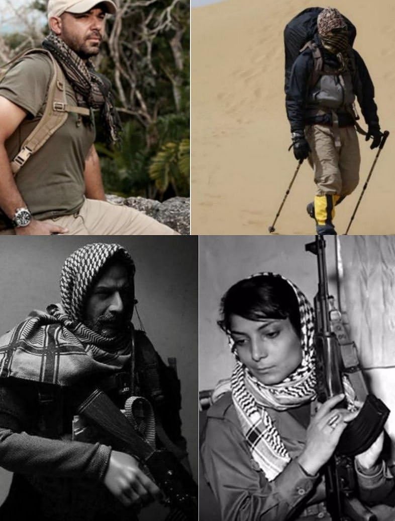 Afgan Stole Military Shemagh Tactical Arab Desert Keffiyeh Scarf Neck & Head Wrap Turban Woven Cotton 100%