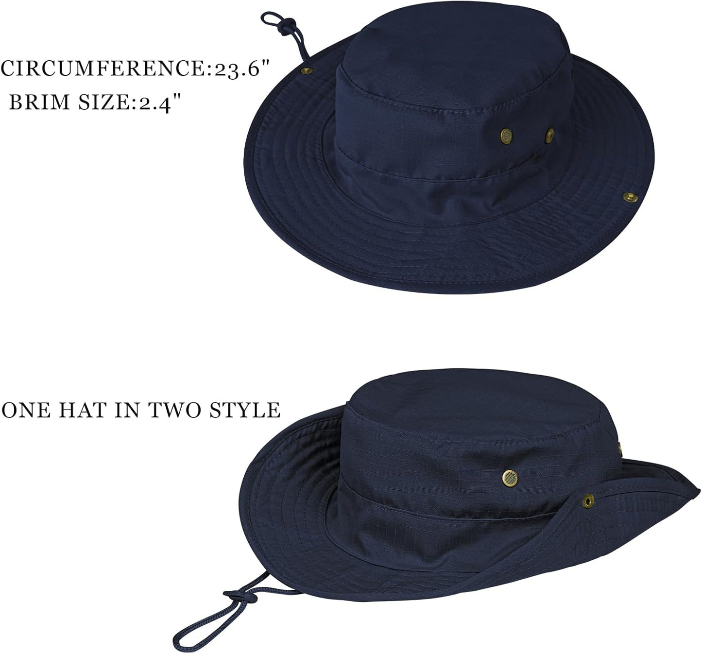 UPF 50+ Sun Hat | Foldable Boonie Hat for Men & Women | Fishing & Hiking