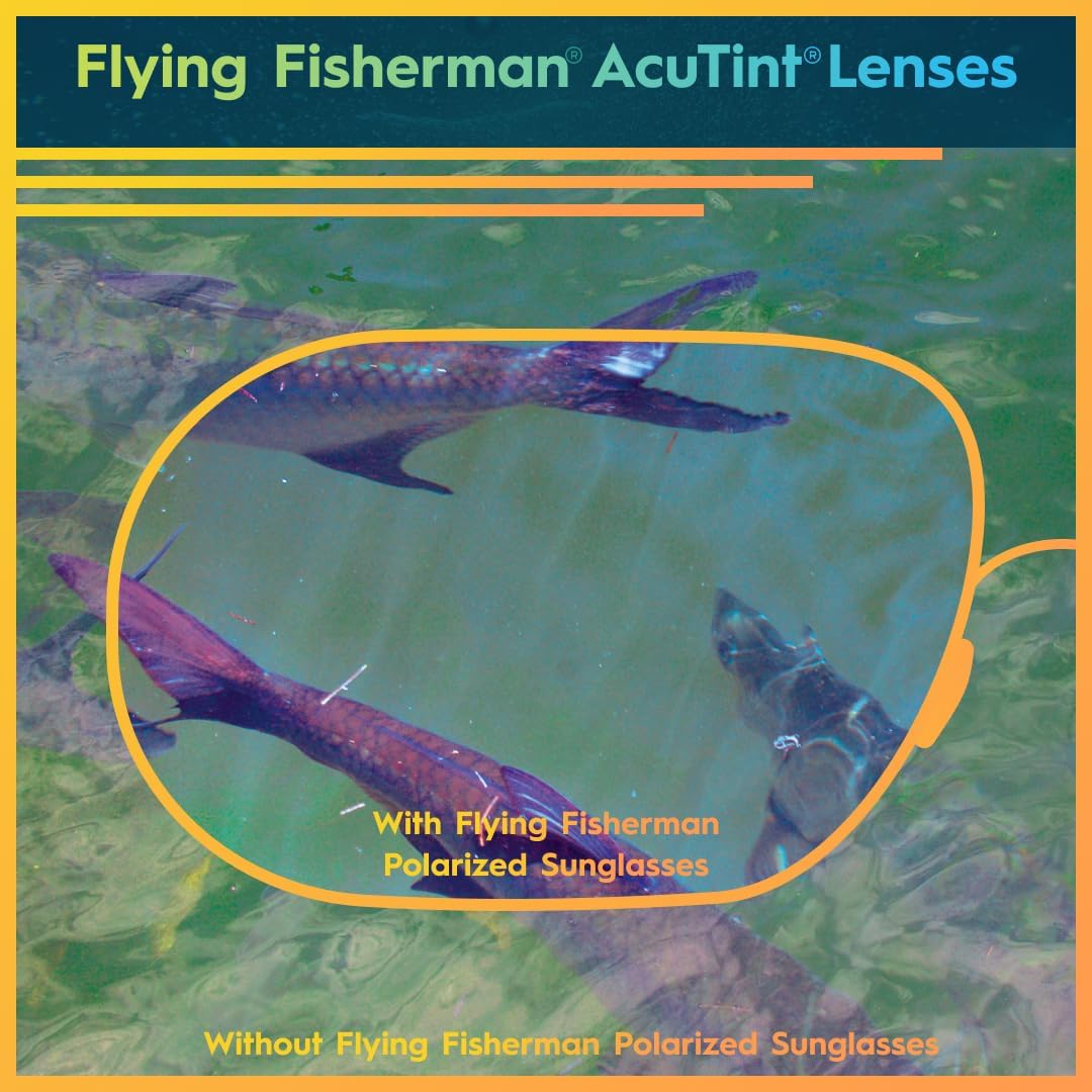 Flying Fisherman Razor Polarized Sunglasses with AcuTint UV Blocker for Fishing and Outdoor Sports
