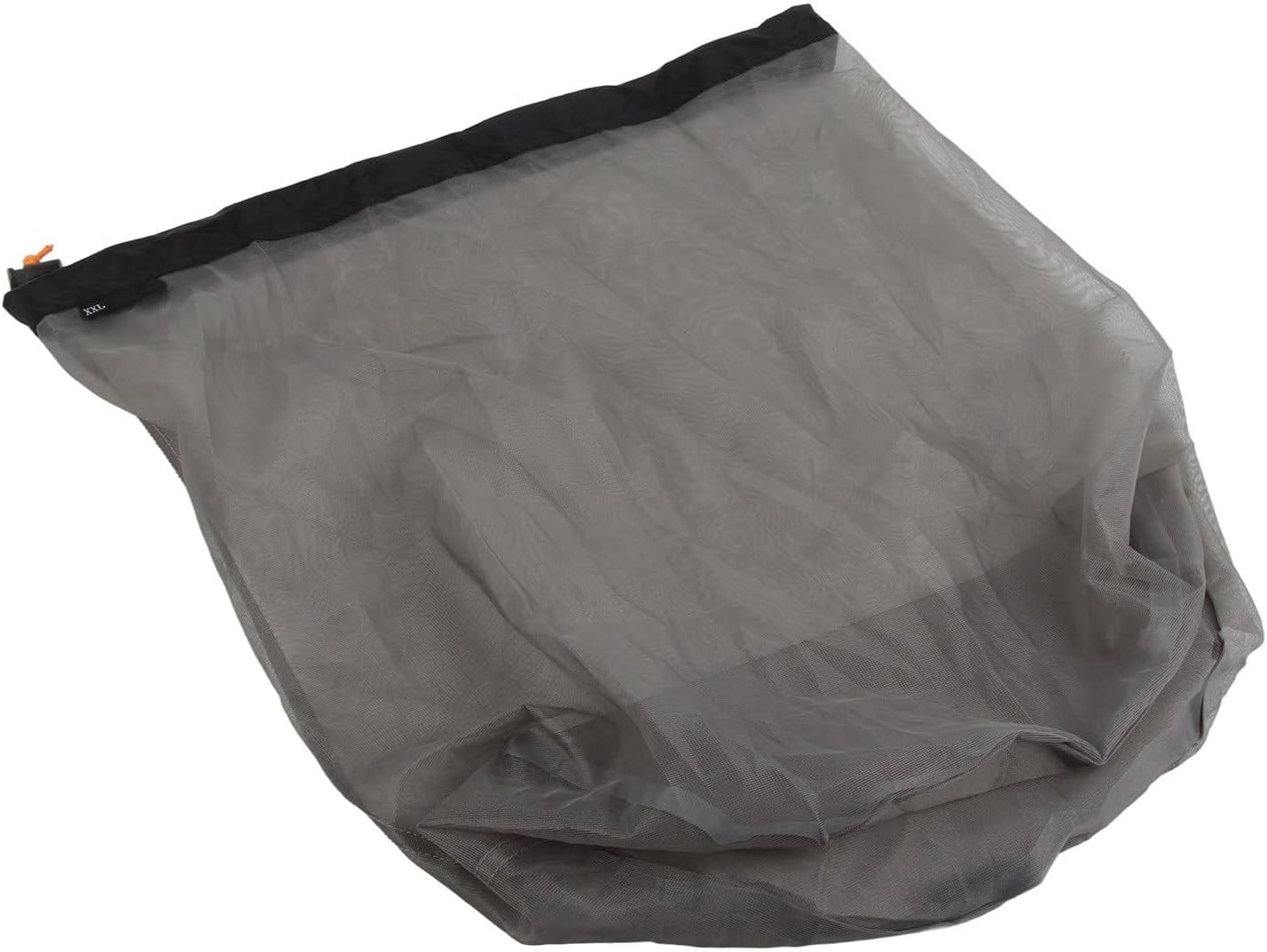 Mesh Stuff Sack Light Weight Nylon Mesh Drawstring Storage Bag for Travelling Hiking Camping Stuff Storage(Orange M)