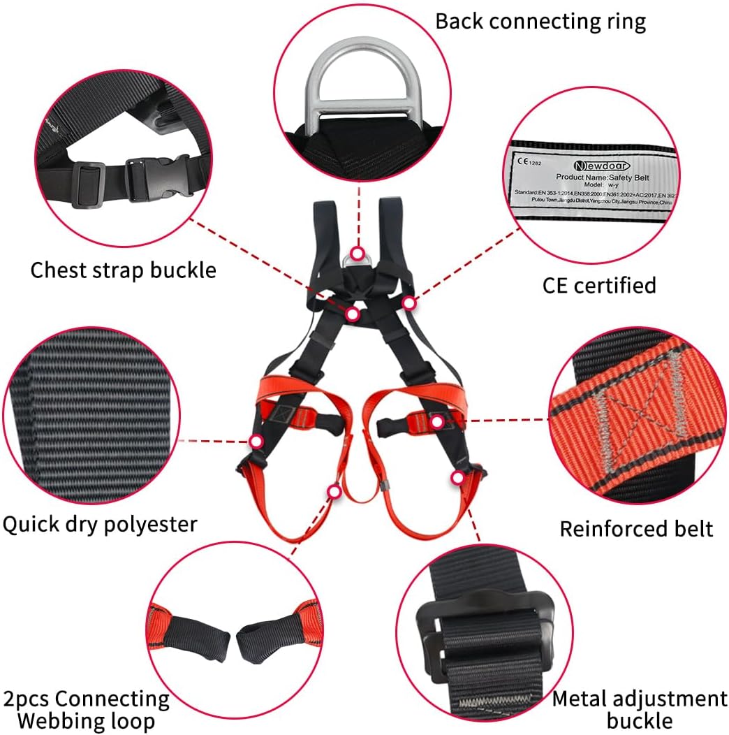 NewDoar Climbing Harness CE Certification Rock Climbing Rappelling Equipment Body Guard Protect Rappelling Rescuing Equip