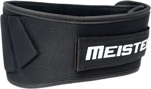 Meister Contoured Neoprene Weight Lifting Belt 6" Back Support