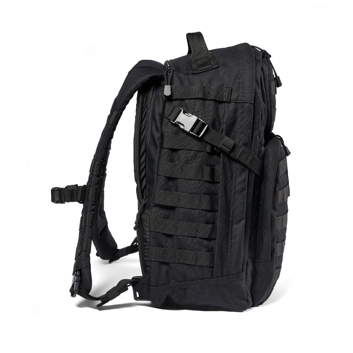 5.11 Tactical Backpack, RUSH 24 2.0 Military Survival Molle Back Pack with Laptop Compartment, 37L, Black, Style 56563ABR