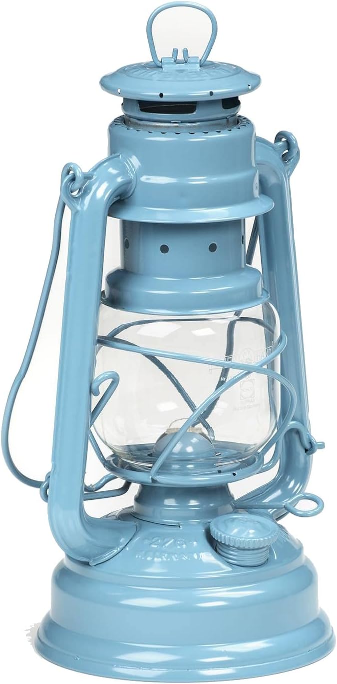 Outdoor Kerosene Fuel Lantern, German Made Weather Resistant Baby Special 276 Galvanized Hurricane Lamp for Camping or Patio, 10 Inches, Bronze