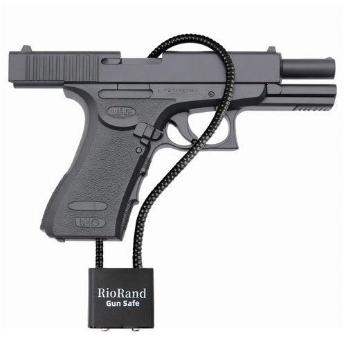 RioRand Keyed Cable Gun Locks Simple Operation 15" Compatible with Pistols, Handguns, Rifles, and Shotguns,Storage for Firearm Locking and Safety 1PC