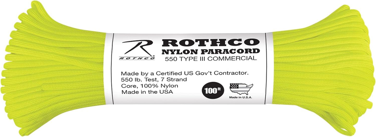 Rothco 550 Nylon Paracord, 100', Charcoal Grey