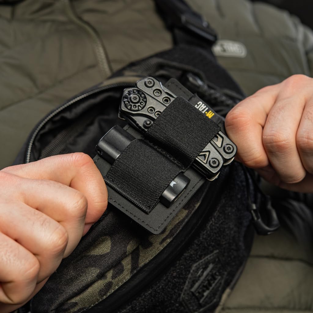 M-Tac Premium Military Tactical Mens Fanny Pack - Waist Belt Bag - Waterproof Concealed Carry Fanny Pack For Men & Women Cross Body EDC (Elite Hex Black)