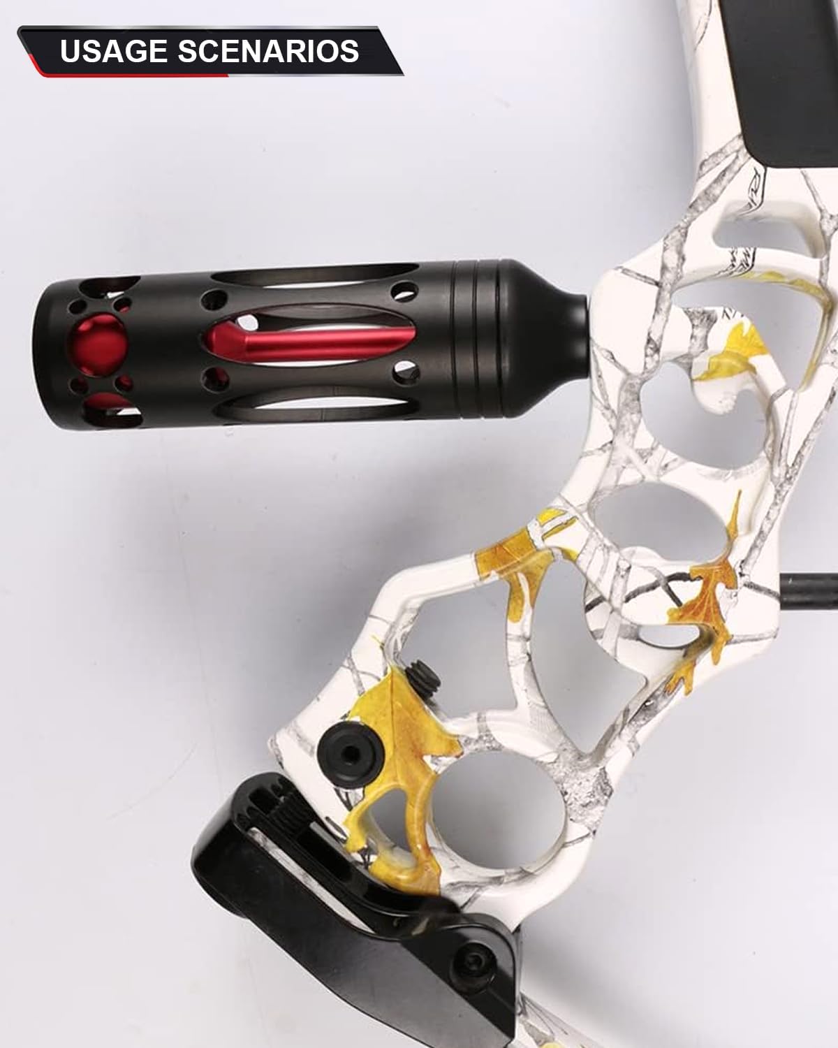 Toparchery Compound Bow Aluminum Stabilizer with Wrist Bow Sling Braided Hunting Shooting Target
