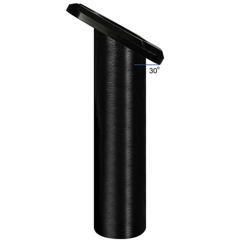Young Marine Set of 2 Aluminium Heavy Duty Flush Mount 30 Degree Rod Holder for Fishing Boat, Black