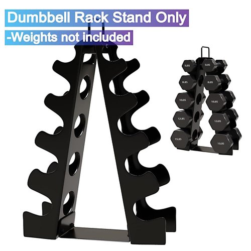 metaball Weight Rack for Home Gym,A-Frame Dumbbell Rack with Upgraded Handle,Weight Rack for Dumbbells, Steel Dumbbell Holder,Dumbbell Stand & Weight Racks for Home Gym Space ( Not included dumbbells ) (5 TIER)