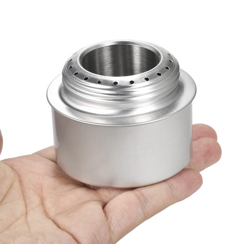 HUIOP Stove, Portable Mini Aluminum Alloy Stove with Lid Outdoor Camping Hiking Backpacking Cooking Stove