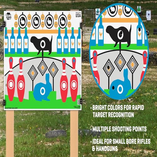 EZ Aim Fun Gallery Paper Shooting Target, 23" x 19," 4-Pack, Multi