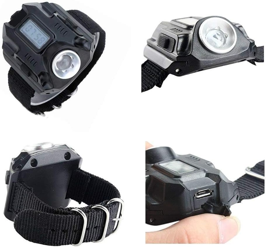 Portable Rechargeable Wrist Light - Waterproof LED Tactical Flashlight
