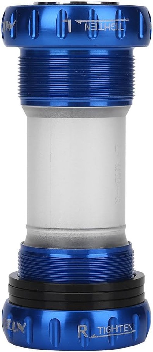 Bottom Bracket, Aluminum Alloy PP External Bottom Thread Crankset for (Blue)