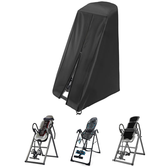 Iceberg Elf Inversion Table Cover - Dustproof And Waterproof Inversion Equipment Protection Covers (47" L X 28.3" W X 63" H, Black) - Keep Your Inversion Table Safe From Dirt And Scratches