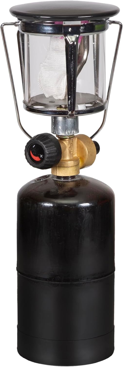 Stansport Compact Single Mantle Propane Lantern (172), Black