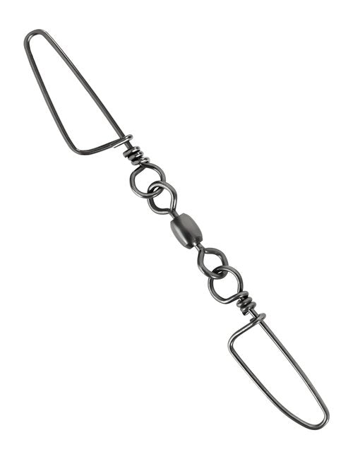 BLUEWING 10pcs Double Fishing Snap Swivels 200 LB Stainless Steel Coastlock High Strength Tackle Connector for Saltwater