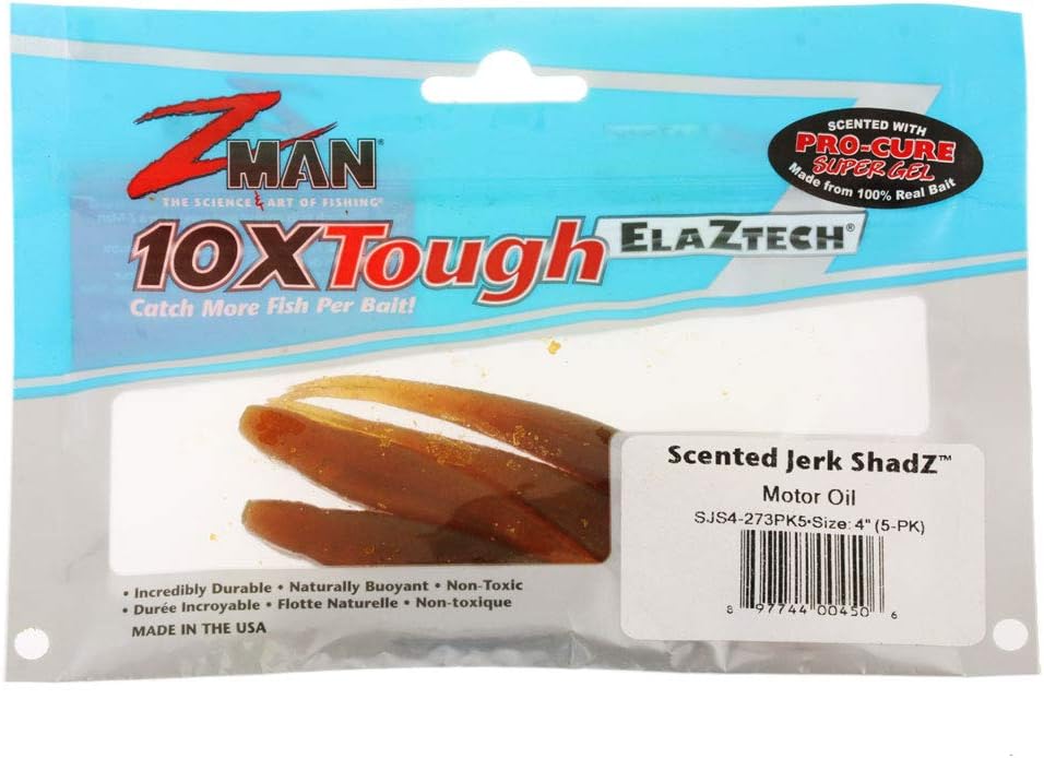 Z-MAN Scented Jerk ShadZ 4 inch Soft Plastic Jerkbait 5 Pack