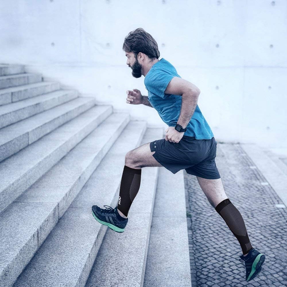 OS1st Calf Compression Sleeves for Men & Women relieves shin splints, leg fatigue and reduces recovery time