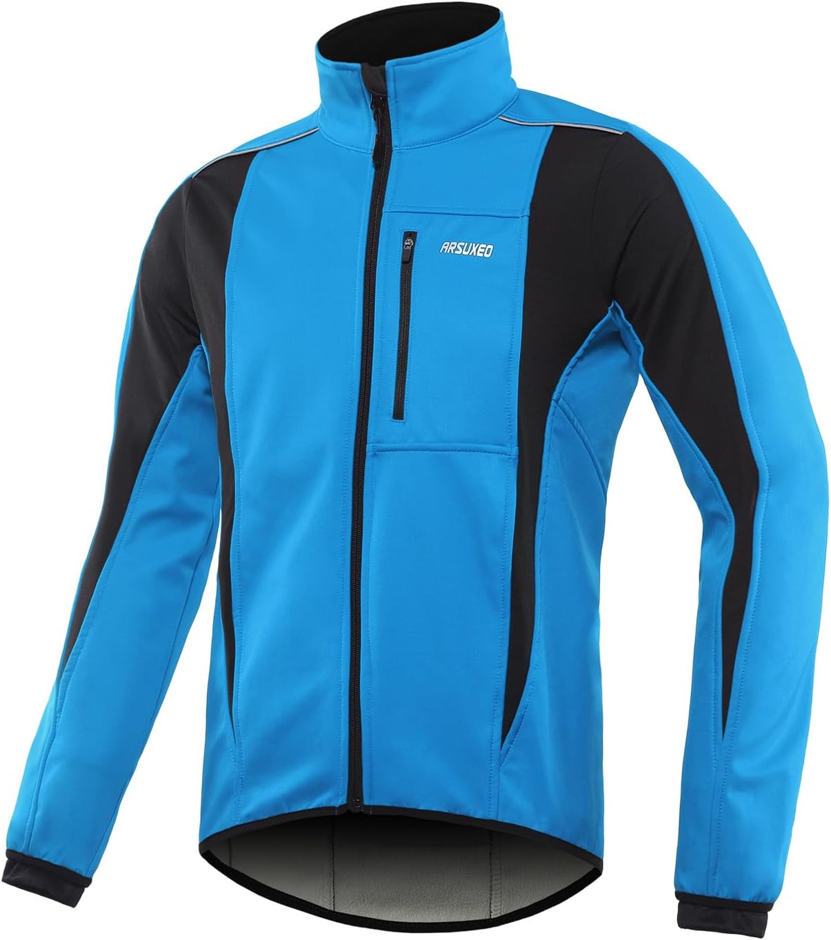 Windproof Waterproof Thermal Cycling Jacket for Winter | ARSUXEO 15K Softshell