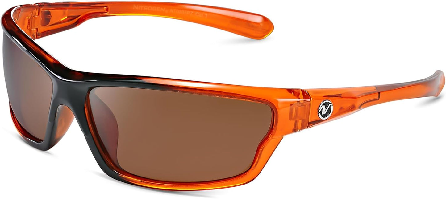 Nitrogen Polarized Wrap Around Sport Sunglasses for Men Women UV400 Driving Fishing Running Sun Glasses