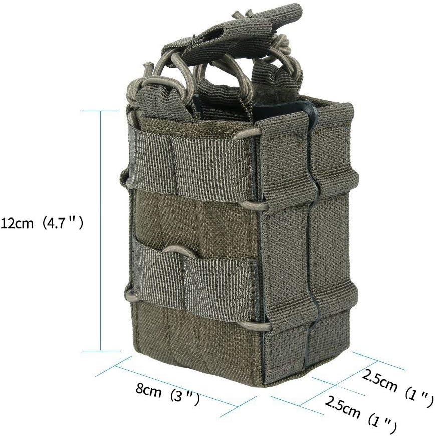 EXCELLENT ELITE SPANKER Tactical Molle Single/Double Open-Top Mag Pouch for M4 M14 M16 AR15 G36 Magazine