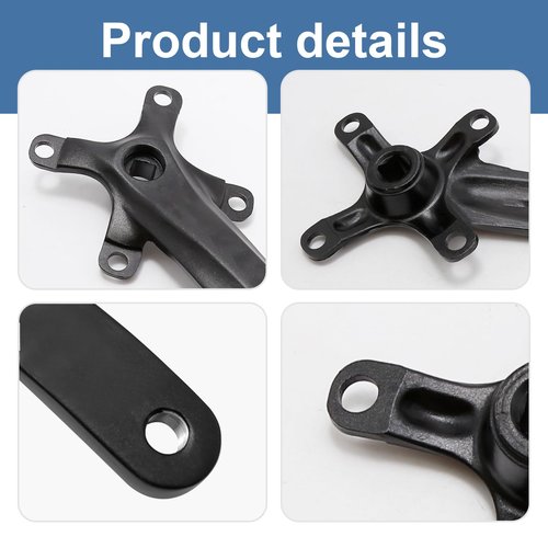 laffoonparts Mountain Bike Single Speed Square Taper Crankset 170mm Cranksets Bicycle Crank Set with 104BCD 32T Round/Oval Chainring, Replacement for Shimano Replacement for SRAM Replacement for FSA