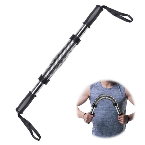 INNOLIFE Power Twister Bar, Upper Body Exercise Equipment for Chest Workout, Shoulder, Forearm, Bicep and Arm Strengthening Workout Equipment (66LB (30KG))