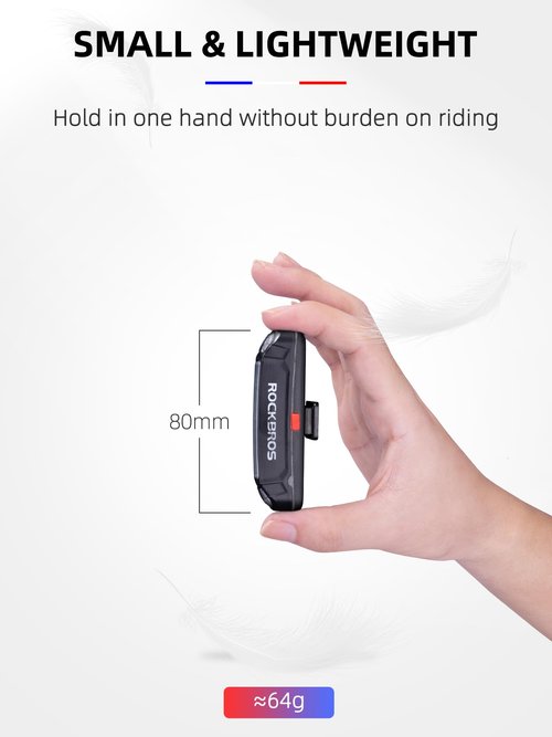 ROCKBROS Bike Tail Light USB Rechargeable LED Bike Rear Light 6 Modes IPX4 Bike Taillight for Night Riding