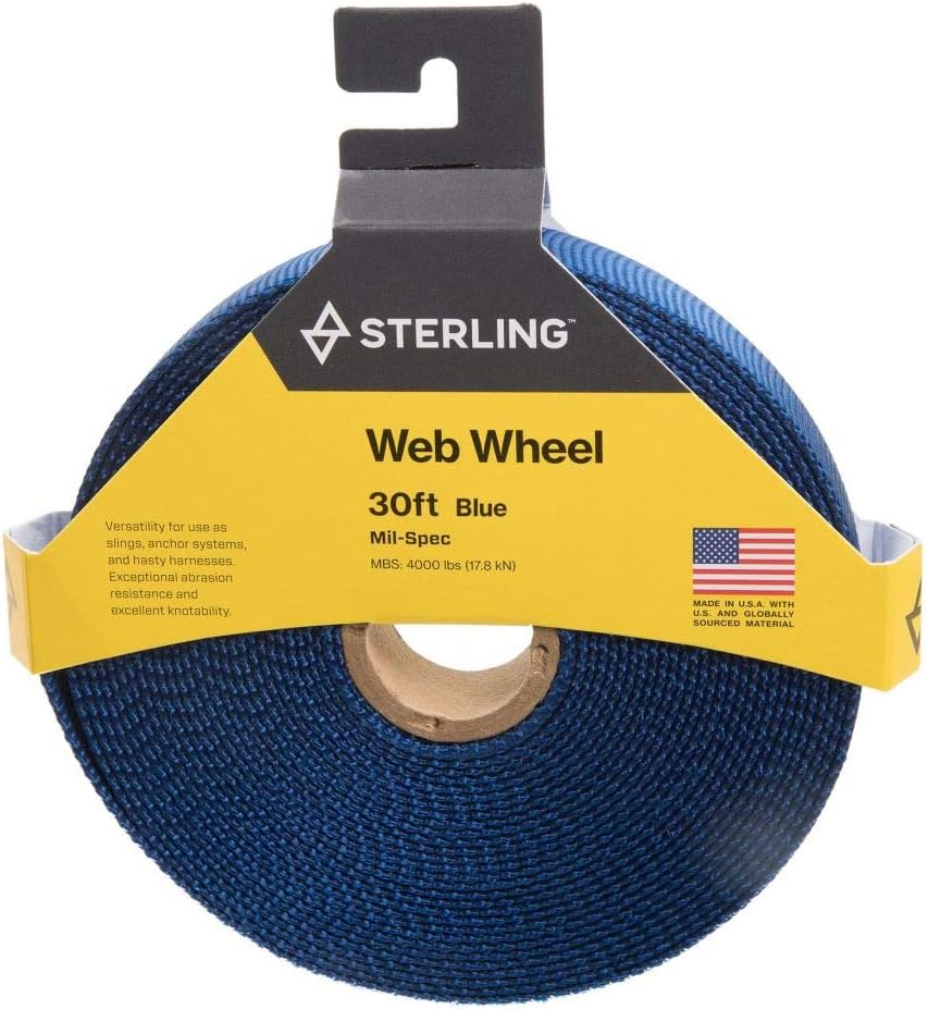 Mil-Spec 1" Tubular Webbing by Sterling Ropes - Durable, Heavy-Duty Outdoor Gear