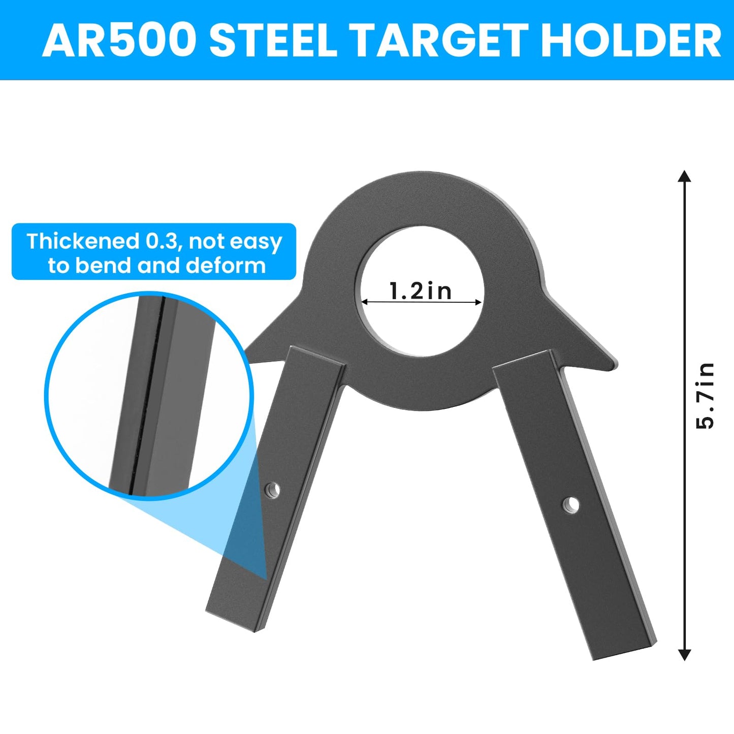 JTZFD Target Stand Kit, DIY Shooting Stands Targets Hanger/Holder 1" Pipe Mounting Bracket